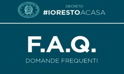 Coronavirus – #IoRestoaCasa, domande frequenti sulle misure adottate dal Governo