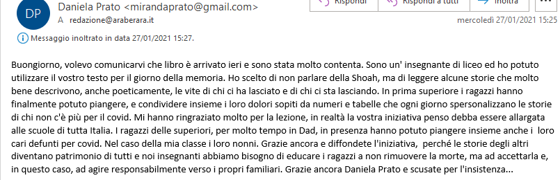 “Sono un’insegnante di Liceo e oggi in classe…”