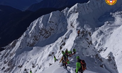 Conca del Moren, la simulazione della V Delegazione Bresciana del Soccorso Alpino