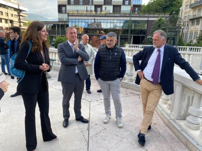 Il Ministro Garavaglia in visita alle Terme di Boario