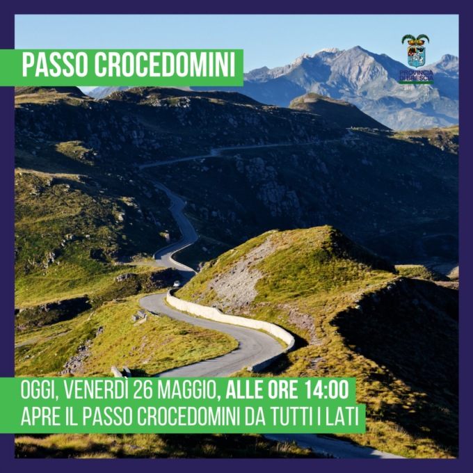 Oggi riapre il Passo Crocedomini