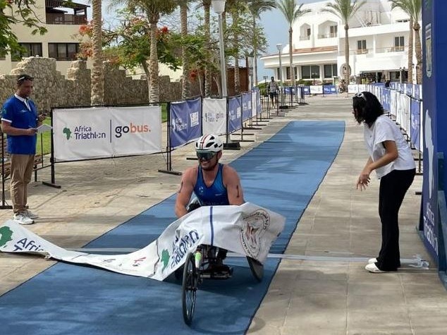 Giuseppe Romele e la vittoria nell’Africa Paratriathlon Cup