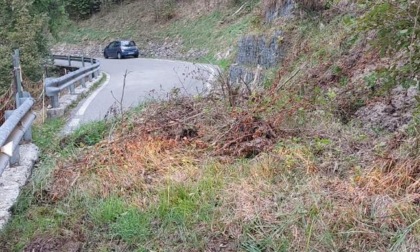 Frana tra Paline e la Val di Scalve: strada chiusa