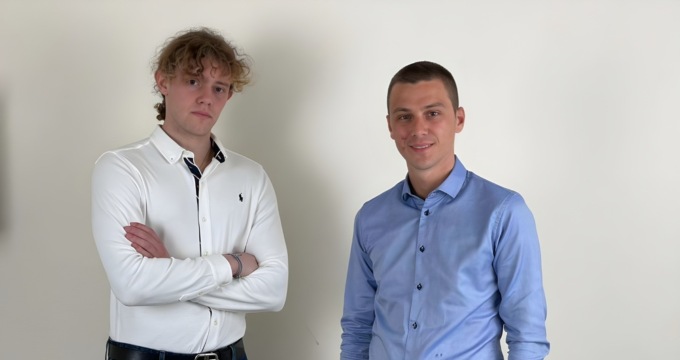 Ethan e Matteo che con Bilbo hanno portato il delivery in valle