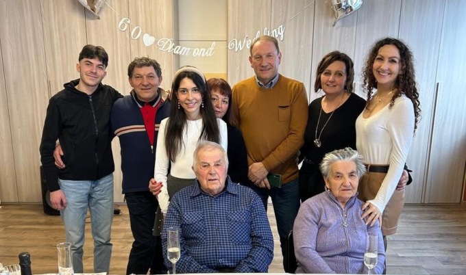 Bernardino e Maria, sposati da 60 anni