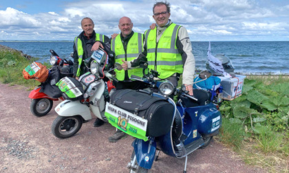 Enrico, Mario e Oscar da Pisogne a Capo Nord in Vespa