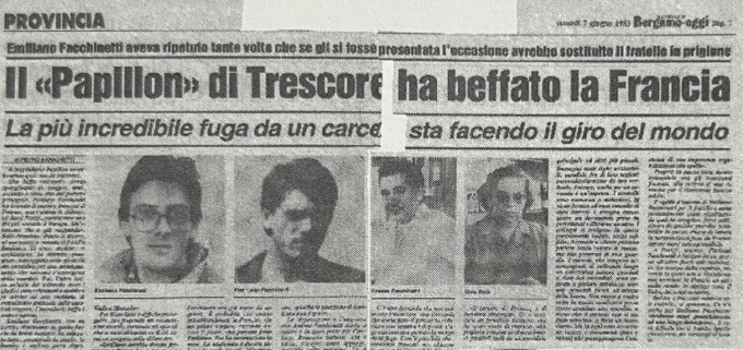 Emiliano Facchinetti: “Mio fratello, diventato bandito per un’ingiustizia e la sua evasione dall’Alcatraz francese. Io, l’arte e…”